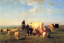 Cows and Sheep Grazing