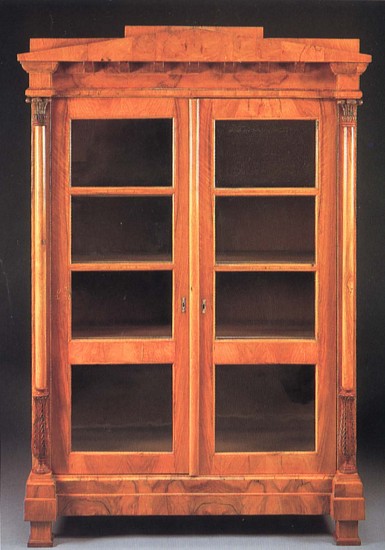 19th Century AUSTRIAN, Biedermeier Black Walnut Bookcase
1800-1825, Walnut